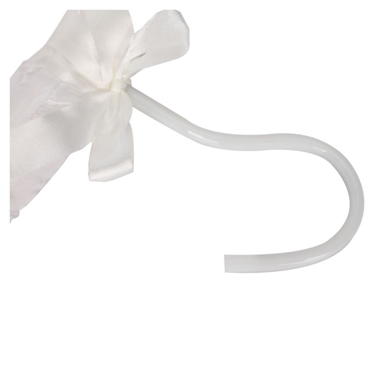 5PCS Satin Hangers Clothes Padded White Alimart