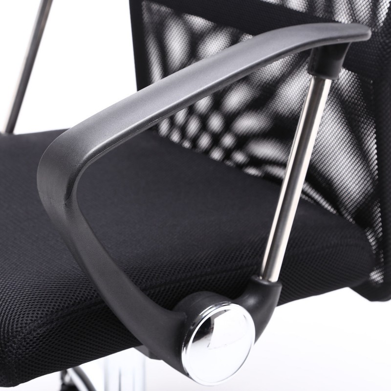 Danas Steel Fivestar Feet Mesh Chair Home Office Room Use Black Alimart