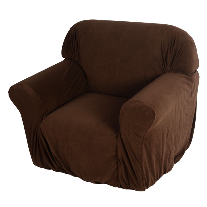 Sofa Cover Stretch Slipcover Single Seat Chocolate Alimart