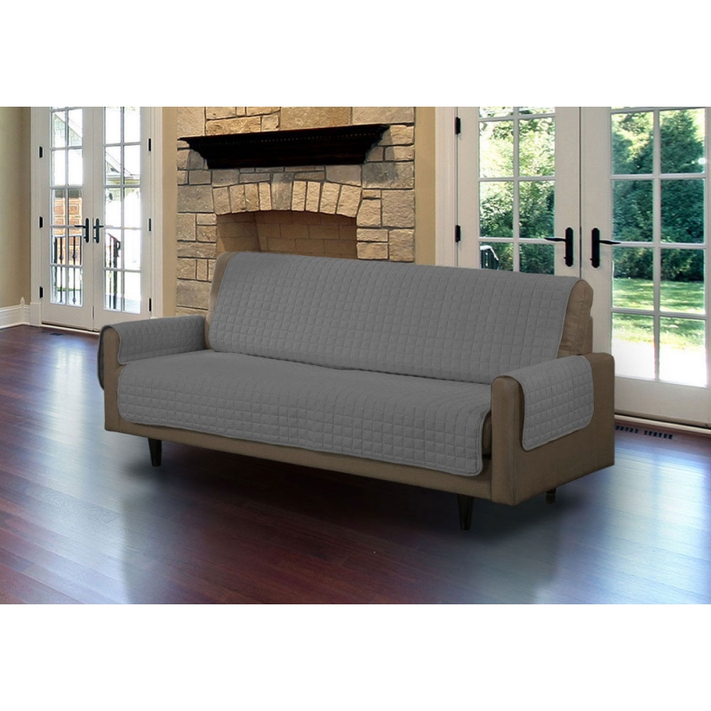 Sofa Covers 3Person Seat Cushion Dark Gray / Light Gray Alimart