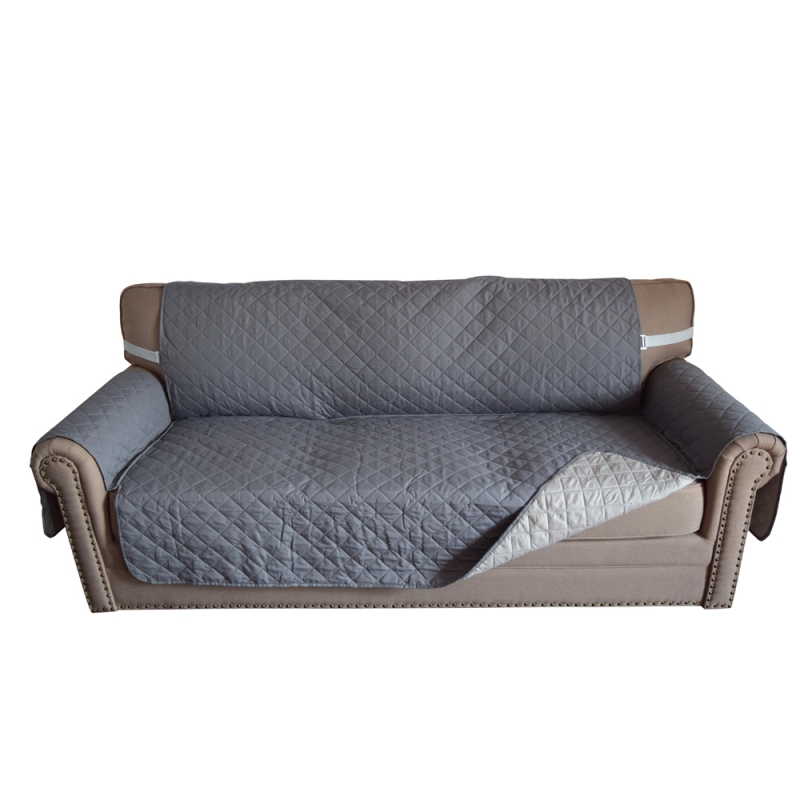 Sofa Covers 3Person Seat Cushion Dark Gray / Light Gray Alimart