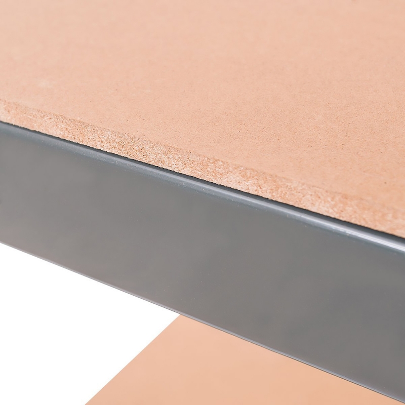 45 x 90 x 180cm 5 Tiers Powder Coated Storage Rack Gray Alimart