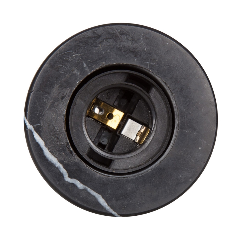 E27 Modern Minimalist Solid Marble Round Warm White Table Lamp Bedside