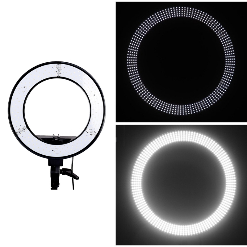 Kshioe 12" LED Photography Camera Ring Light Dimmable 5500K Lighting