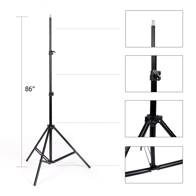 Photo Studio 3 Softbox Photography Light Stand Continuous Lighting Kit