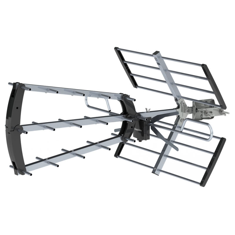 200 Mile Long Range Outdoor TV Antenna Satellite Dish Amplified HDTV 1080P Digital Signal V/UHF