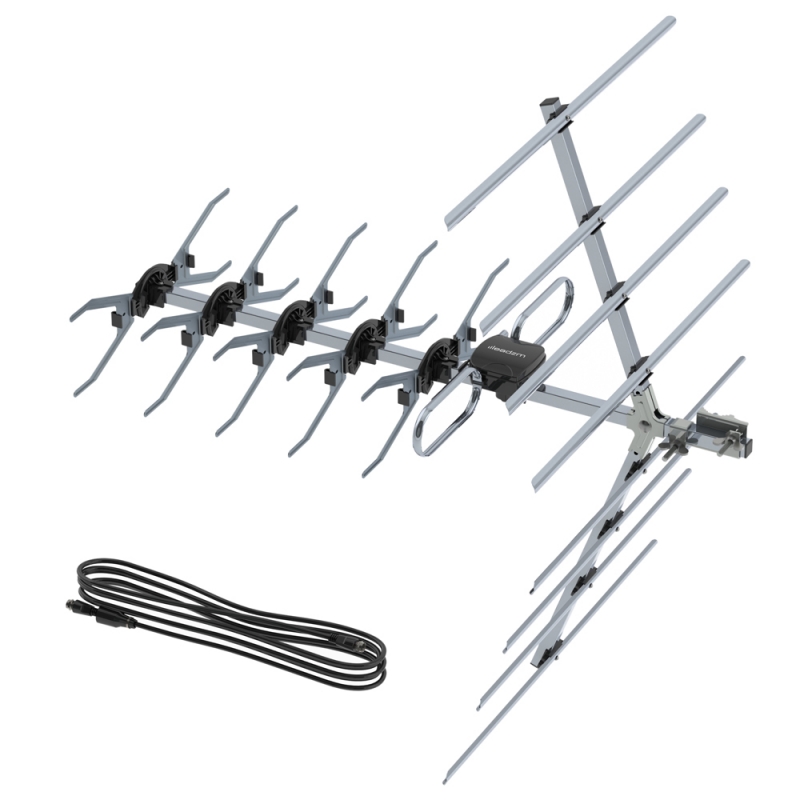 200 Mile Outdoor TV Antenna Satellite Amplified HDTV UHF Digital Signal