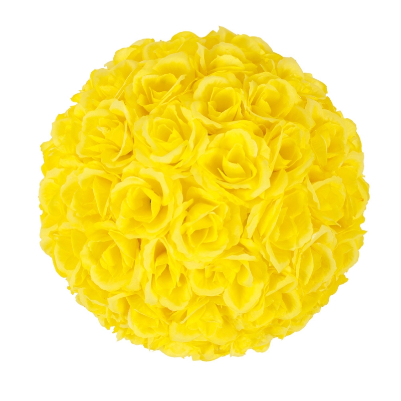 Flower Ball 9.84" Wedding Decoration Yellow Alimart