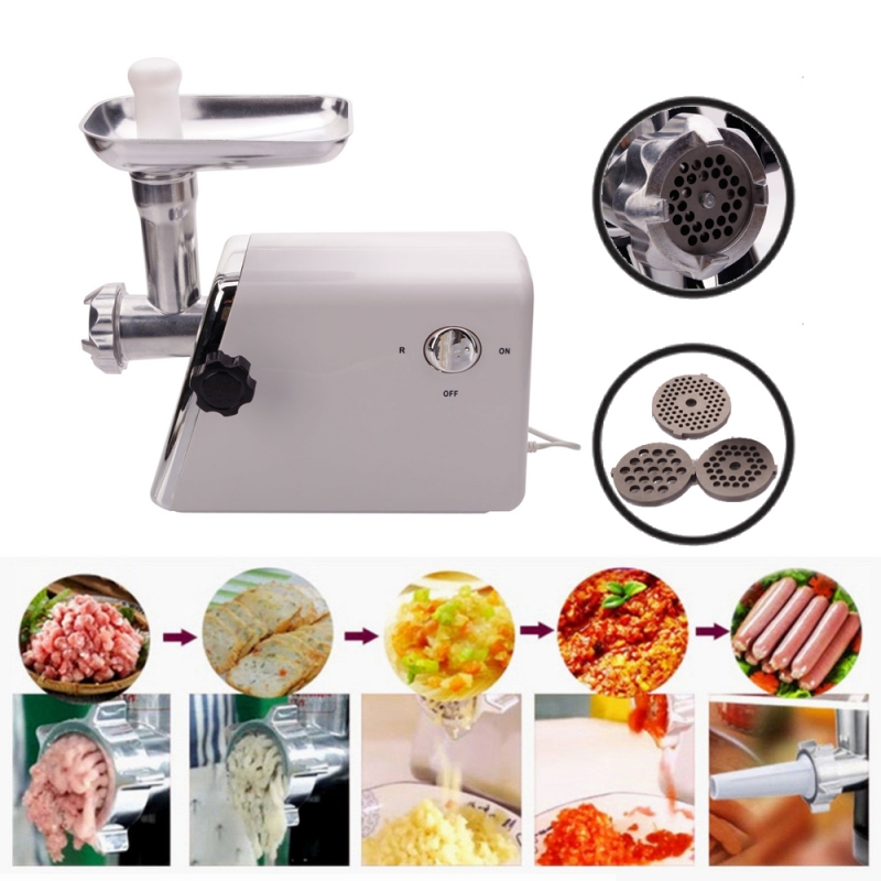 1300W Electric Sausage Maker Meat Grinder White (US Standard) Alimart