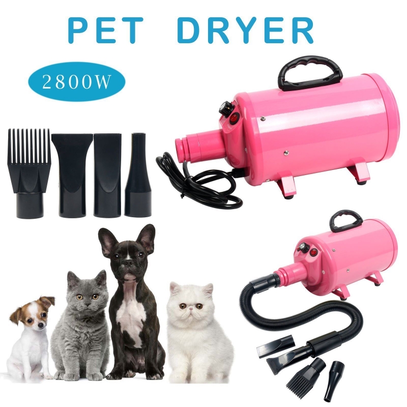 2800W Portable Dog Cat Pet Groomming Blow Hair Dryer Quick Draw 120V
