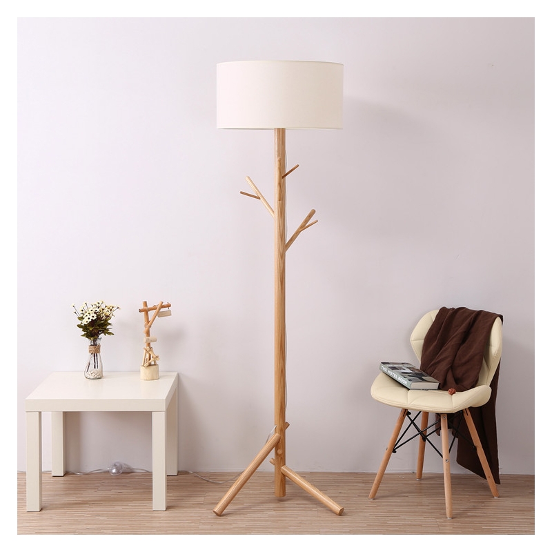 Wood Floor Lamp Coat Rack Home Lighting Hanger Floor Lamp Alimart