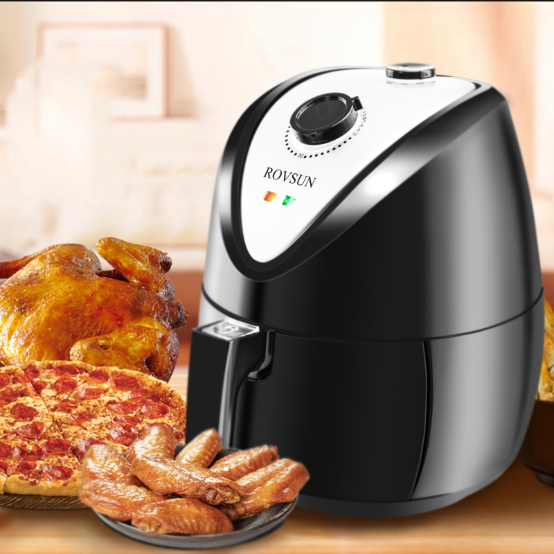 ROVSUN KAF1300P1 1300W 2.7L Electric Air Fryer 120V Mechanical Model US Plug Black Alimart