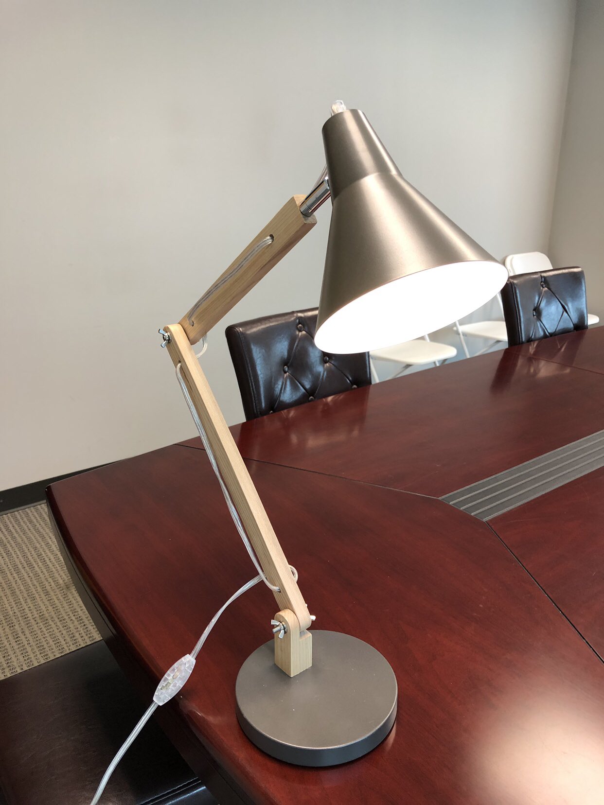 Long Arm Desk Lamp Work Reading Adjustable Office Studio Folding LED