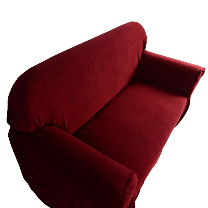 Sofa Cover Stretch Slipcover 2Seat Wine Red Alimart