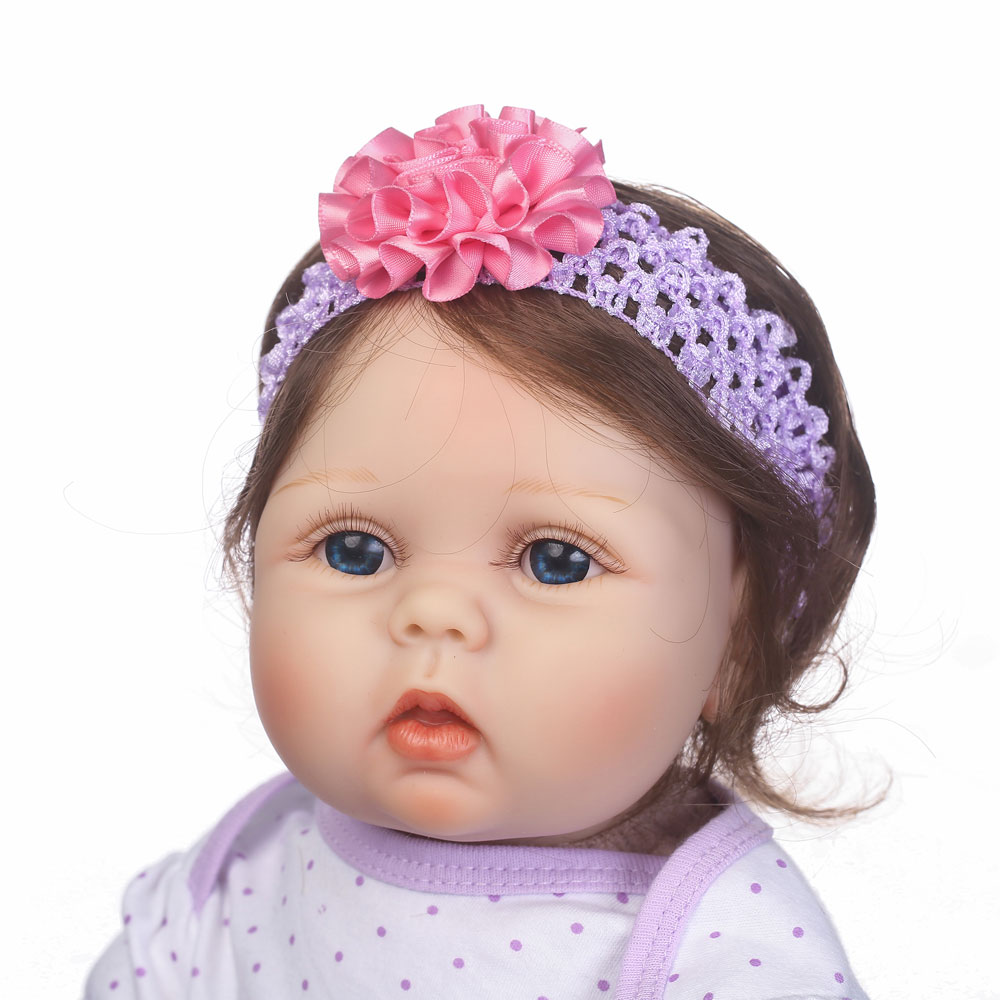 22" Lifelike Newborn Babies Silicone Vinyl Reborn Dolls Handmade Baby
